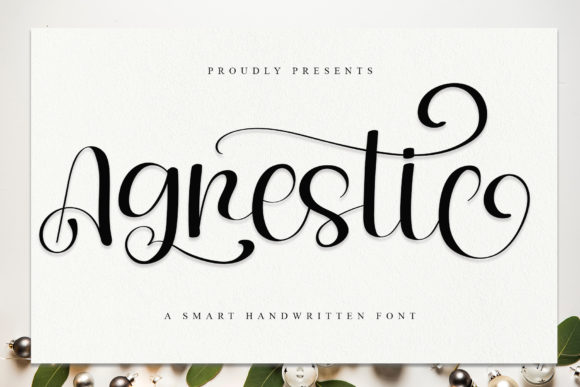 Agrestic: A Handwritten Font for Authentic Branding