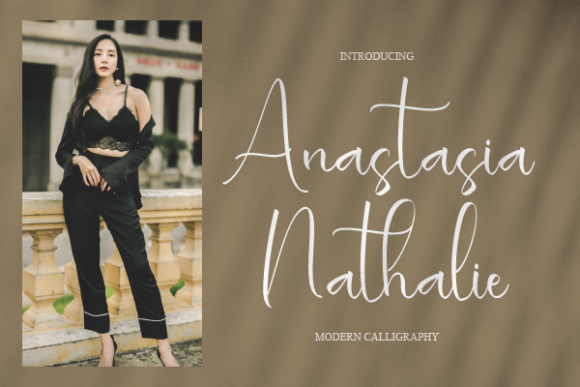 Anastasia Nathalie: A Relaxed Script Font for Editorial Design