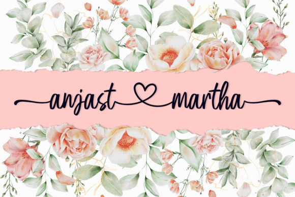 Anjast Martha 1: A Simple Script Font for Small Business Branding