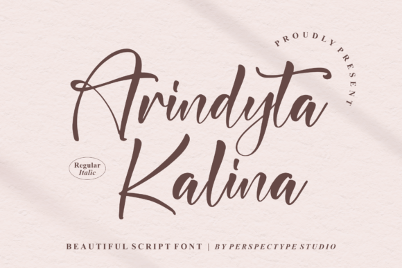 Arindyta Kalina: A Script Font for Bold Campaigns