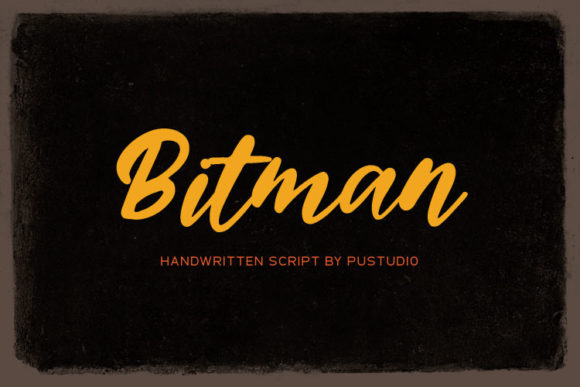Bitman: The Script Font That Stops the Scroll