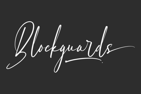 Blockguards: A Script Typeface for Modern Editorial Design