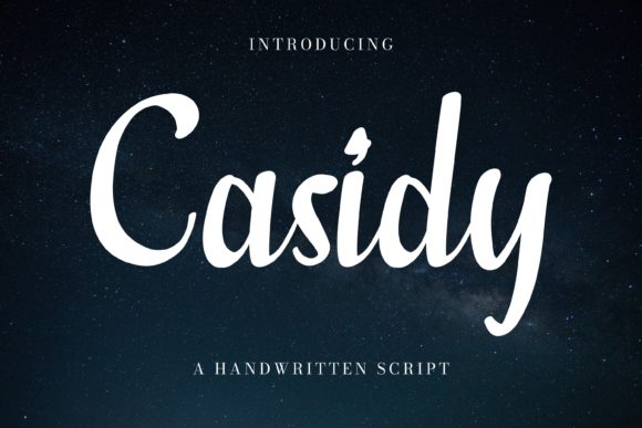 Casidy: A Delicate Script Font for Modern Web Design