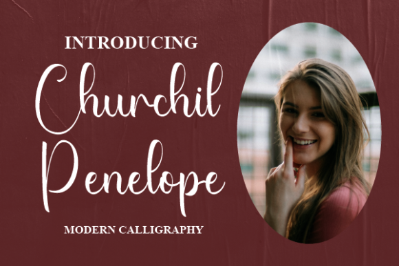Churchil Penelope: A Refined Script Typeface for Editorial Design