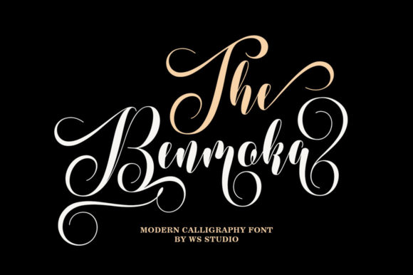 Designing with The Benmoka Script Font