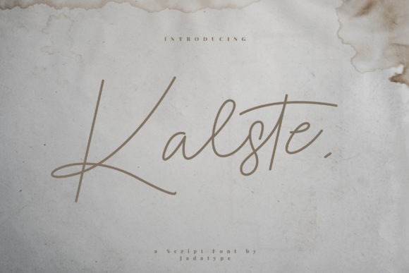 Kalste Font: A Delicate Script for Modern Web Design
