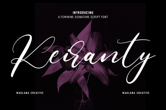 Keiranty: A Handwritten Typeface for Elegant Editorial Design
