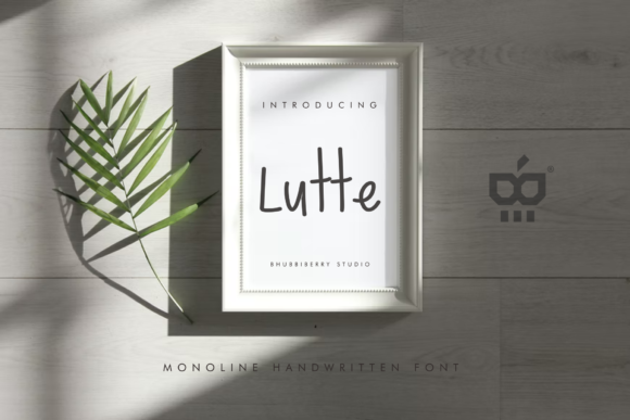 Lutte Typeface: A Calm Script for Editorial Design