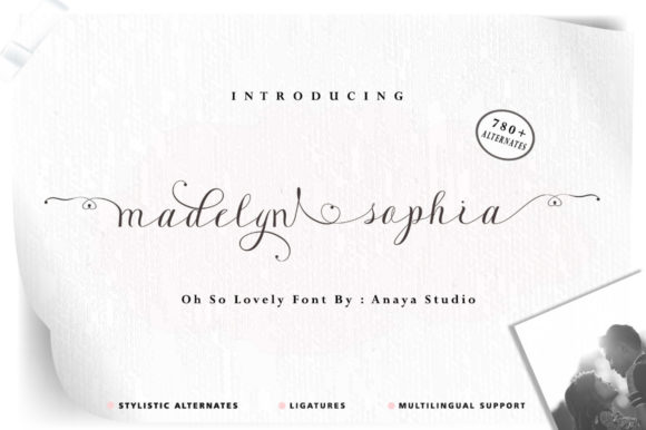 Madelyn Sophia: A Script Typeface for Editorial Design