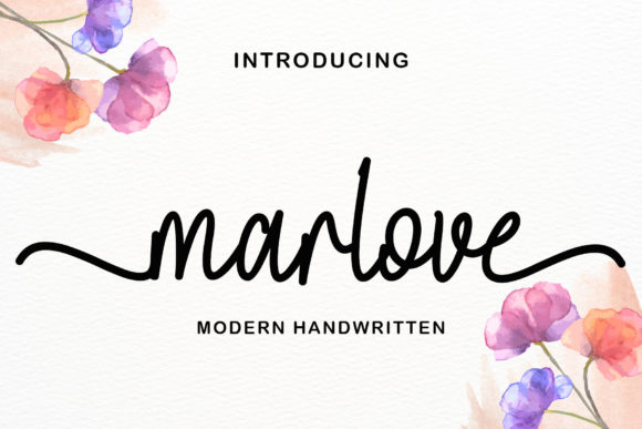 Marlove: A Script Typeface for Modern Editorial Design