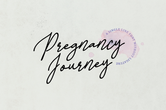 Pregnancy Journey: A Flowing Script Font for Web Headers