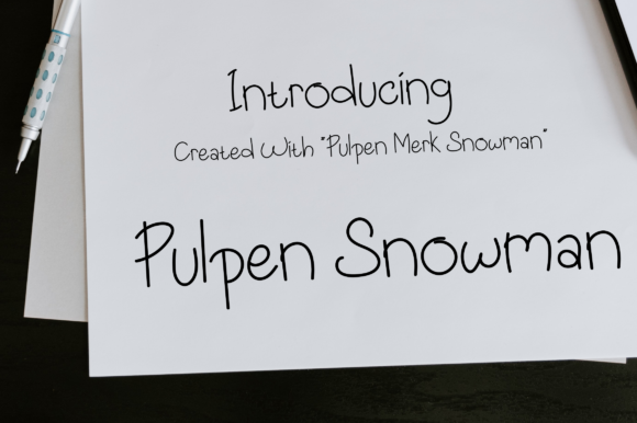 Pulpen Snowman: A Playful Script Font for Web Design
