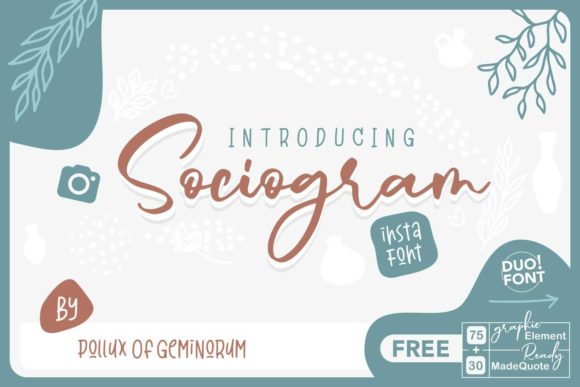 Sociogram Font: A Designer's Take on Modern Script Typography