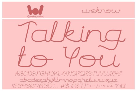 Talking to You: A Sweet Script Font for Modern Branding