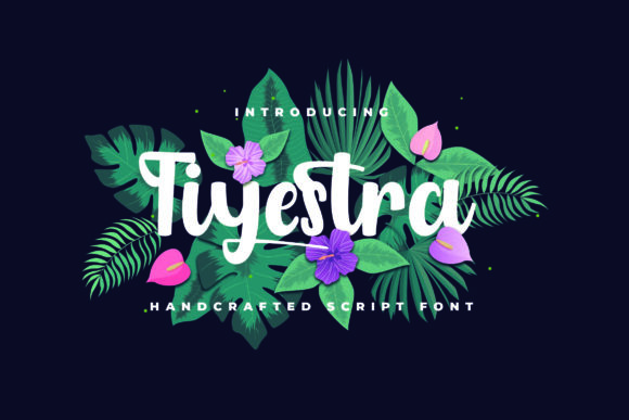 Tiyestra: A Delicate Script Typeface for Editorial Design